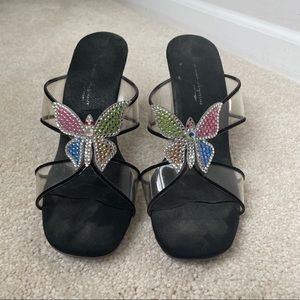 Vintage Norman Kaplan butterfly heels